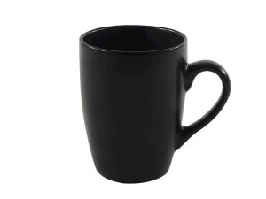 Kubek czarny do herbaty ceramiczny mat BLACK 340ml