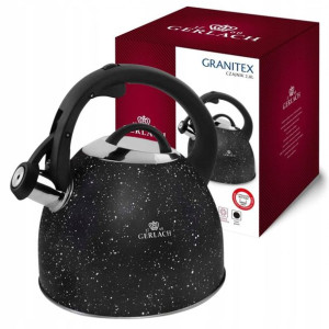 Czajnik Gerlach Granitex 2,8l czarny stal nierdz