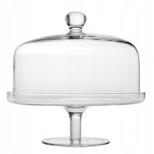 Patera z kloszem szklana GLAMOUR KROSNO 31,5 cm