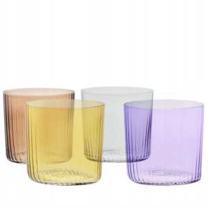 Kolorowe szklanki do napojów Krosno DECO 350ml