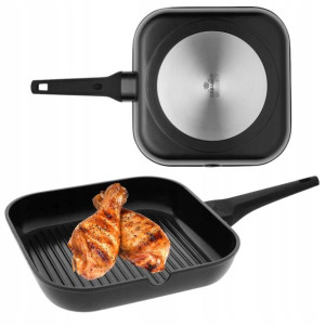 Patelnia grillowa Gerlach Monolit 28 cm INDUKCJA