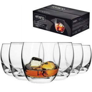 Szklanki do whisky Krosno ELITE okrągłe 300ml 6szt