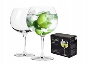 Kieliszki Gin&Tonic duże pękate prezent KROSNO