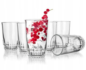 Zestaw SZKLANKI DO NAPOJÓW DRINKÓW wody soku 6szt
