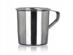 Metalowy KUBEK TURYSTYCZNY 200ml stalowy garnuszek