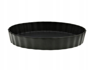 Forma do tarty CZARNA CERAMICZNA średnica 25cm