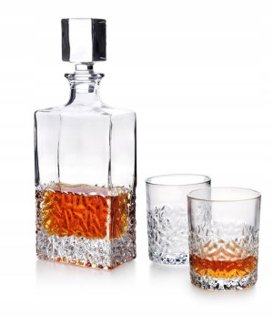 Karafka Do Whisky Kryształowa+ Szklanki Zestaw 7el
