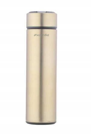 Kubek termiczny z wyświetlaczem LED złoty 400 ml