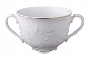 Bulionówka 330 ml ze złota linia Rococo