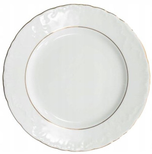Talerz deserowy 17 cm ze złota linia Rococo