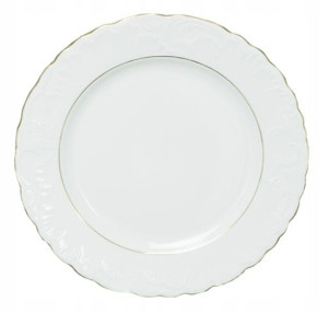 Talerz obiadowy płytki 25 cm ze złota linia Rococo