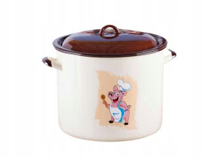 Garnek do bigosu krem 16,6L 30cm Silesia