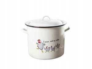 Garnek do rosołu krem 10L 25cm Silesia