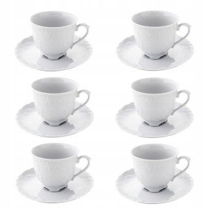 Rococo 0001 Ćmielów kpl. 6 filiżanek 250ml+ spodek