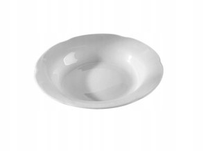 Talerz głęboki Chodzież Kamelia 22 cm biały