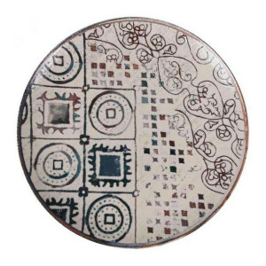 Plochá doska La Mediterránea Grecia Porcelana Jasność (ø 26 x 2 cm)