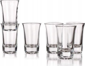 Kieliszki do wódki SHOTÓW tequili GRUBE DNO 40mlx6