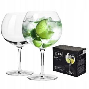 Kieliszki Gin&Tonic duże pękate prezent KROSNO