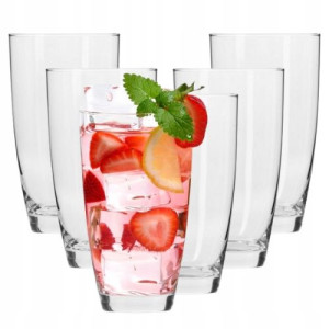 Duże szklanki do wody soku drinków KROSNO 500ml