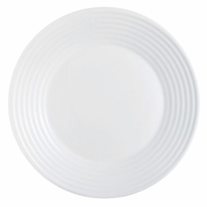 Plochá doska Luminarc Harena Biały Szkło (Ø 25 cm)
