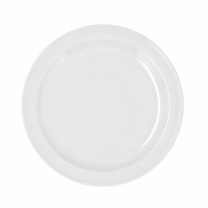 Plochá doska Bidasoa Glacial Ceramika Biały (Ø 26 cm) (Pack 4x)