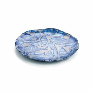 Plochá doska Quid Mar de Viento Niebieski Szkło (28 cm) (Pack 6x)