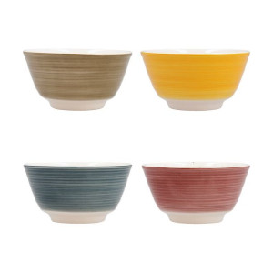 Zestaw misek Quid Allegra Ceramika Wielokolorowy (11 cm) (4 Sztuk)