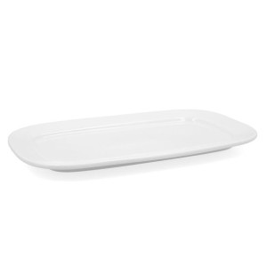Półmisek Kuchenny Bidasoa Glacial Ceramika Biały (36 x 21 cm) (Pack 3x)