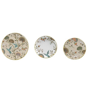 Zestaw naczyń DKD Home Decor Porcelana 18 Części (27 x 27 x 3 cm)