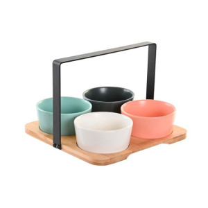 Zestaw do przystawek DKD Home Decor 20 x 20 x 14 cm Porcelana Wielokolorowy