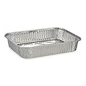 zestaw tacek Aluminium Prostokątny (4 pcs) (20,5 x 5 x 31,3 cm)
