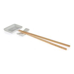 Zestaw do Sushi Biały Ceramika (12 Części)