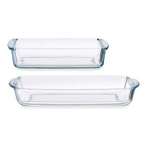 Blacha do piekarnika 159190Z00 Przezroczysty Szkło borokrzemowe (2 pcs)