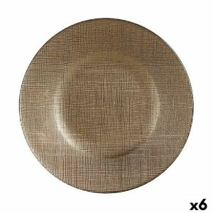 Plochá doska Złoty Szkło 6 Sztuk (21 x 2 x 21 cm)