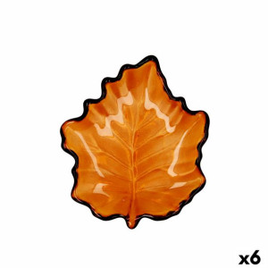 Tacka do przekąsek Quid Kartka Brązowy Szkło (14 x 14,5 cm) (Pack 6x)