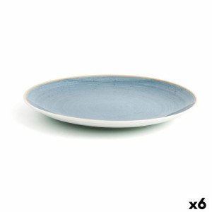 Plochá doska Ariane Terra Ceramika Niebieski (Ø 31 cm) (6 Sztuk)