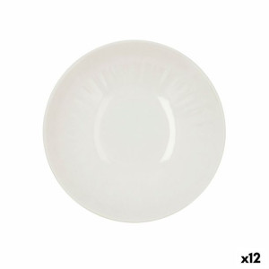 Talerz głęboki Bidasoa Romantic Ivory Ceramika Biały (22 cm) (12 Sztuk)