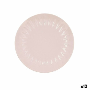 Talerz deserowy Bidasoa Romantic Ceramika Różowy (Ø 21 cm) (12 Sztuk)