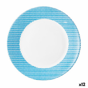 Plochá doska Arcopal Diana Wielokolorowy Szkło (25 cm) (12 Sztuk)