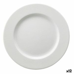 Plochá doska Ariane Orba Ceramika Biały (Ø 27 cm) (12 Sztuk)