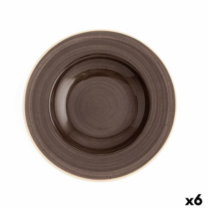 Talerz głęboki Ariane Terra Ceramika Brązowy (Ø 26 cm) (6 Sztuk)