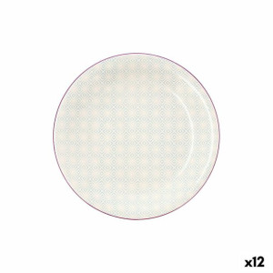 Talerz deserowy Quid Vita Soft Ceramika Różowy (19 cm) (12 Sztuk)