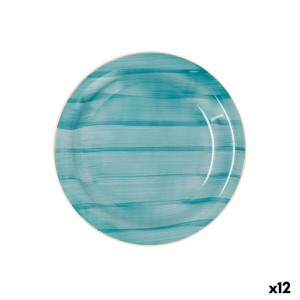 Talerz deserowy Quid Brisa Marina Ceramika Kolor Zielony (19 cm) (12 Sztuk)
