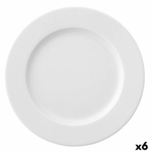 Plochá doska Ariane Prime Ceramika Biały (Ø 31 cm) (6 Sztuk)