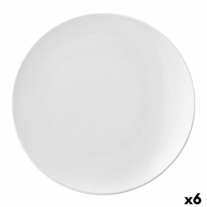 Plochá doska Ariane Vital Coupe Ceramika Biały (24 cm) (6 Sztuk)