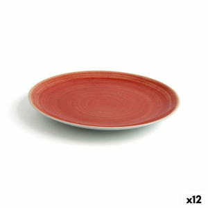 Plochá doska Ariane Terra Ceramika Czerwony (Ø 21 cm) (12 Sztuk)