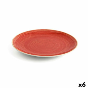 Plochá doska Ariane Terra Ceramika Czerwony (24 cm) (6 Sztuk)