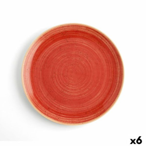 Plochá doska Ariane Terra Ceramika Czerwony (Ø 29 cm) (6 Sztuk)