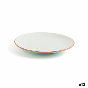 Plochá doska Ariane Terra Ceramika Beżowy (Ø 18 cm) (12 Sztuk)