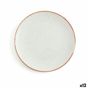 Plochá doska Ariane Terra Ceramika Beżowy (Ø 21 cm) (12 Sztuk)